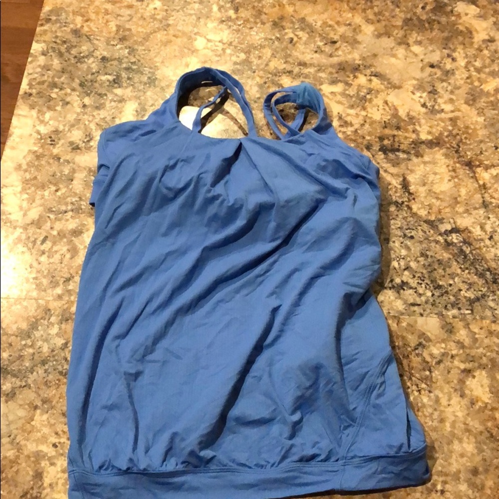 lululemon athletica Blue Tank Top